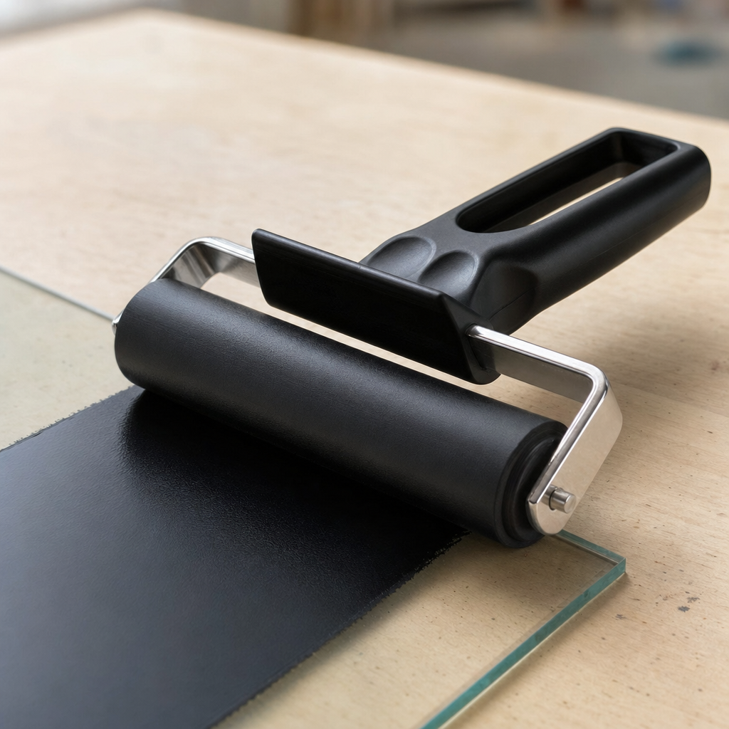 Rullo per linoleografia e stampa d'arte, larghezza 6 – 15 cm
