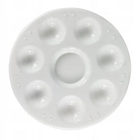 Runde Malpalette 12 cm | weiß Phoenix