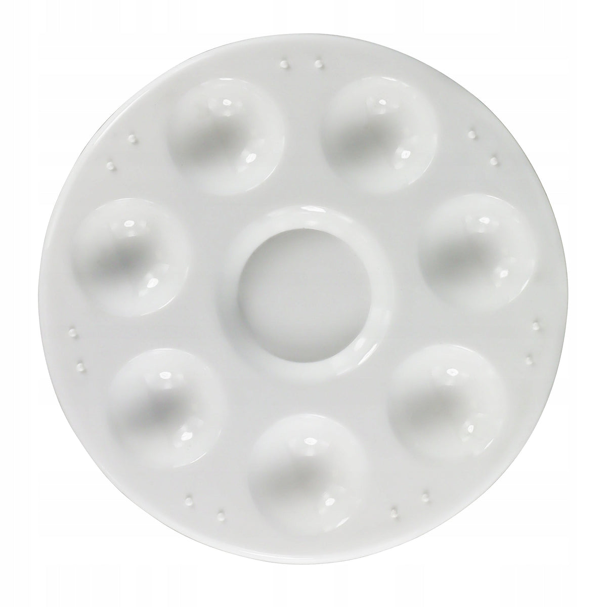 Runde Malpalette 12 cm | weiß Phoenix