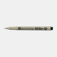 Sakura Pigma Micron 05 fineliner 0,45 mm – set da 6 colori – Nero