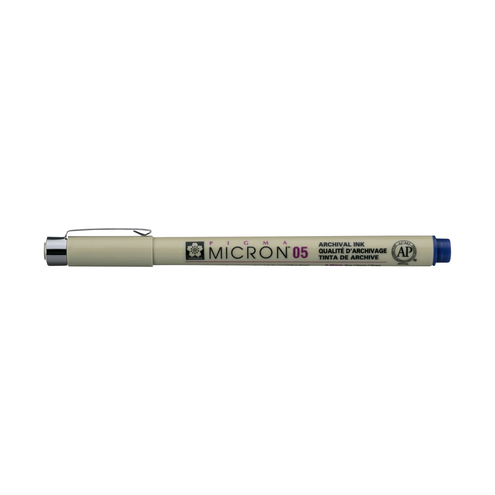 Sakura Pigma Micron 05 fineliner 0,45 mm – set da 6 colori – Blu Reale