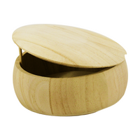 Scatola in legno con coperchio arrotondato Pentart 13 x 13 x 4,5 cm