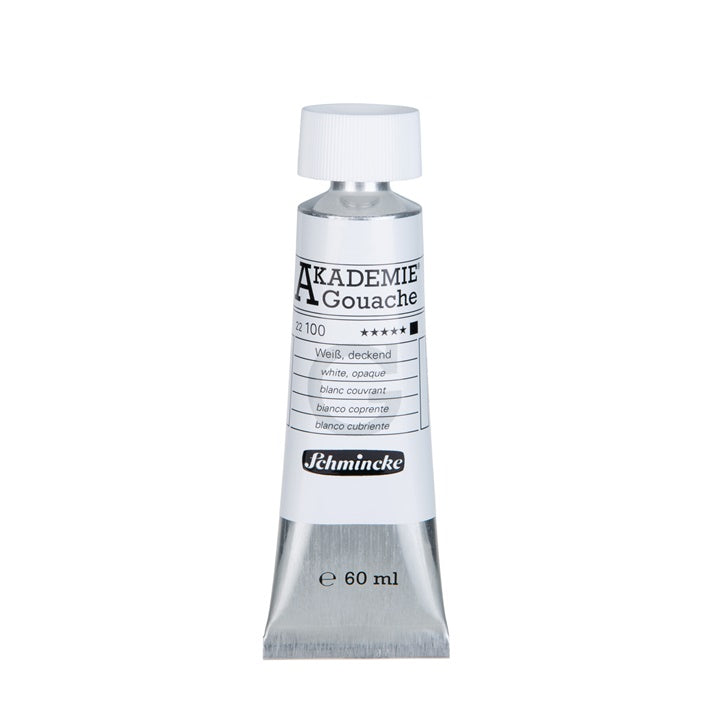 Colori a guazzo Schmincke Akademie in tubetto 60 ml – 100 bianco opaco