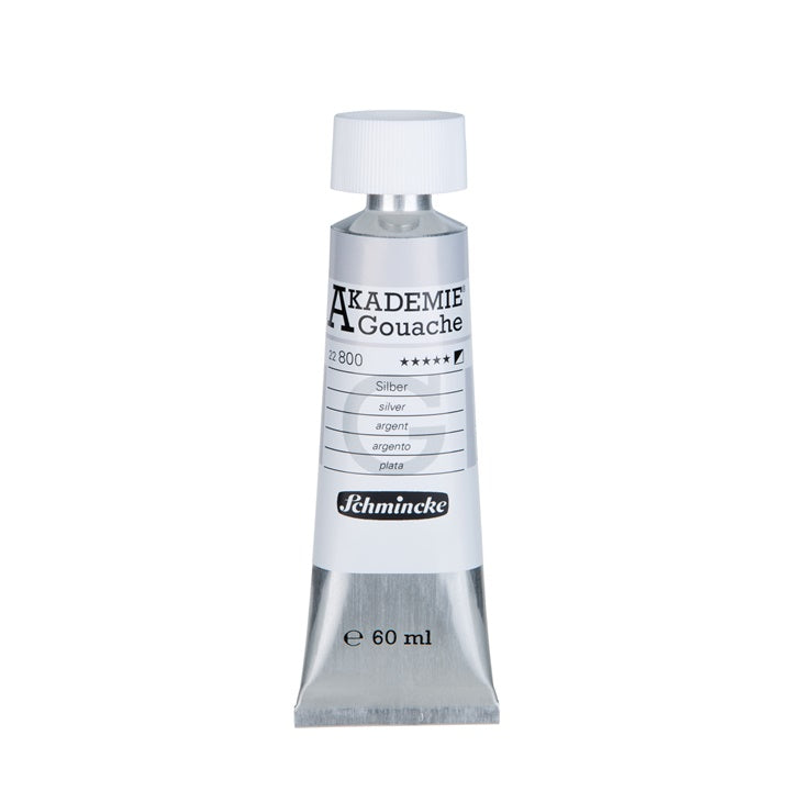 Colori a guazzo Schmincke Akademie in tubetto 60 ml – 800 argento