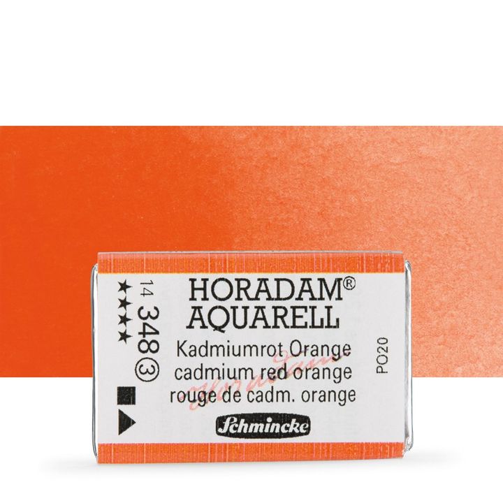 HORADAM® AQUARELL Vernici per acquerello – 348 Cadmium Red Orange