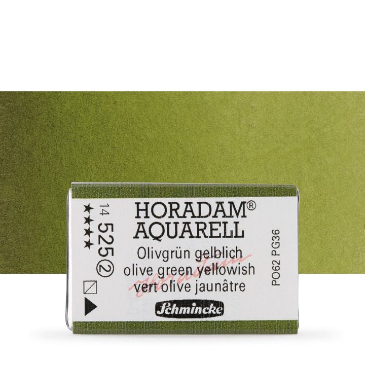 HORADAM® AQUARELL Vernici per acquerello – 525 Olive Green Yellowish