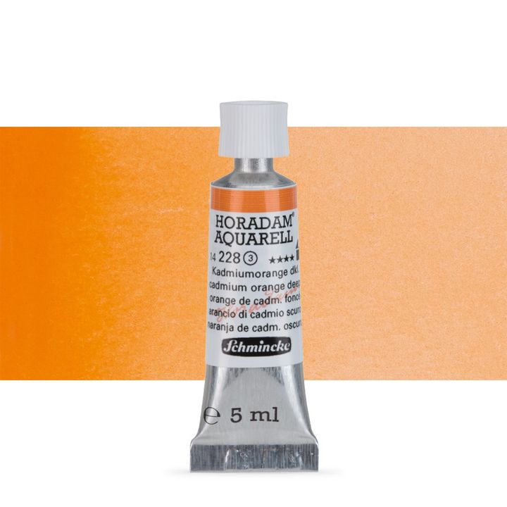 Set di acquerelli HORADAM® AQUARELL – 228 Cadmium Orange Deep