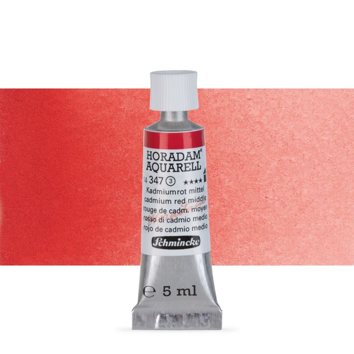 Set di acquerelli HORADAM® AQUARELL – 347 Cadmium Red Middle
