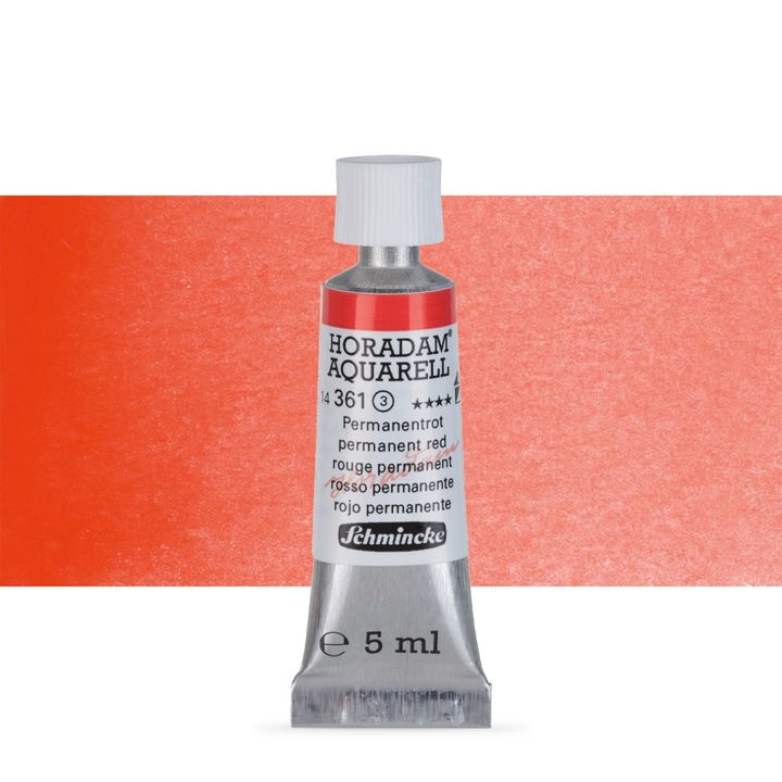 Set di acquerelli HORADAM® AQUARELL – 361 Permanent Red