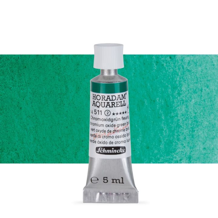 Set di acquerelli HORADAM® AQUARELL – 511 Chromium Oxide Green Brilliant