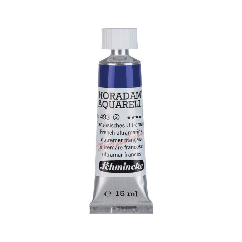 Schmincke Horadam colore ad acquerello in tubetto da 15 ml - Onetz – 493 Oltremare francese