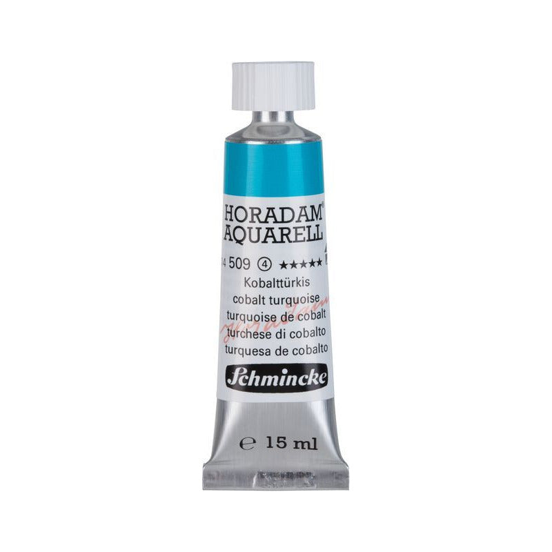 Schmincke Horadam colore ad acquerello in tubetto da 15 ml - Onetz – 509 Turchese di cobalto