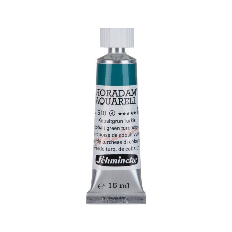 Schmincke Horadam colore ad acquerello in tubetto da 15 ml - Onetz – 510 Turchese verde cobalto