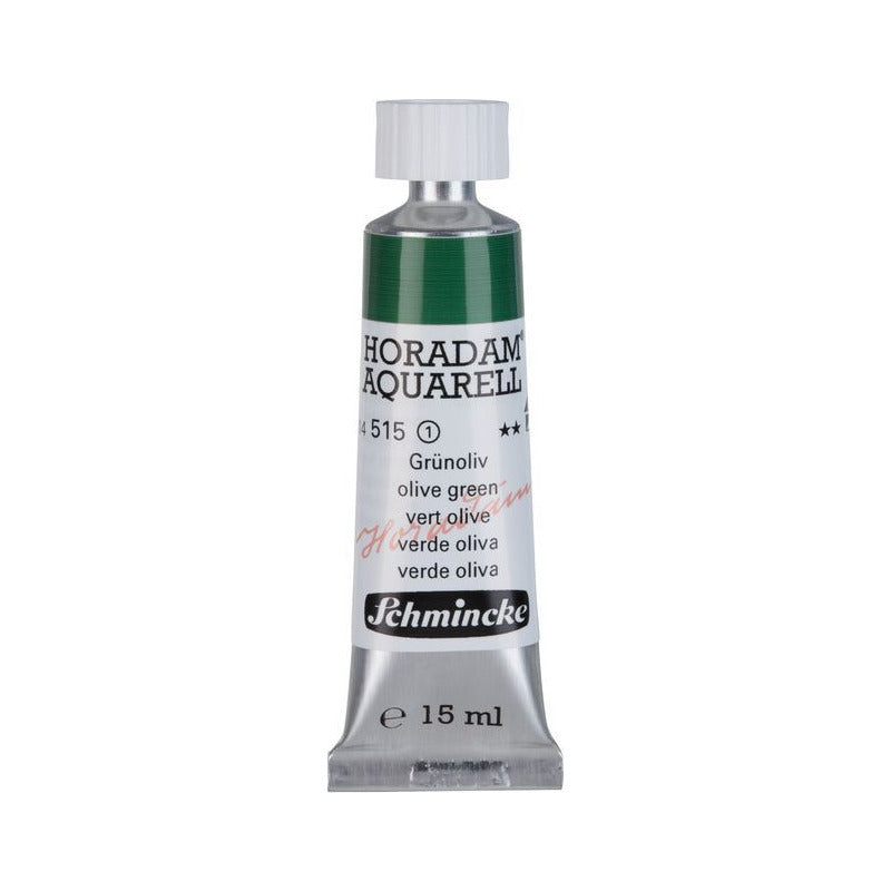 Schmincke Horadam colore ad acquerello in tubetto da 15 ml - Onetz – 515 Verde oliva