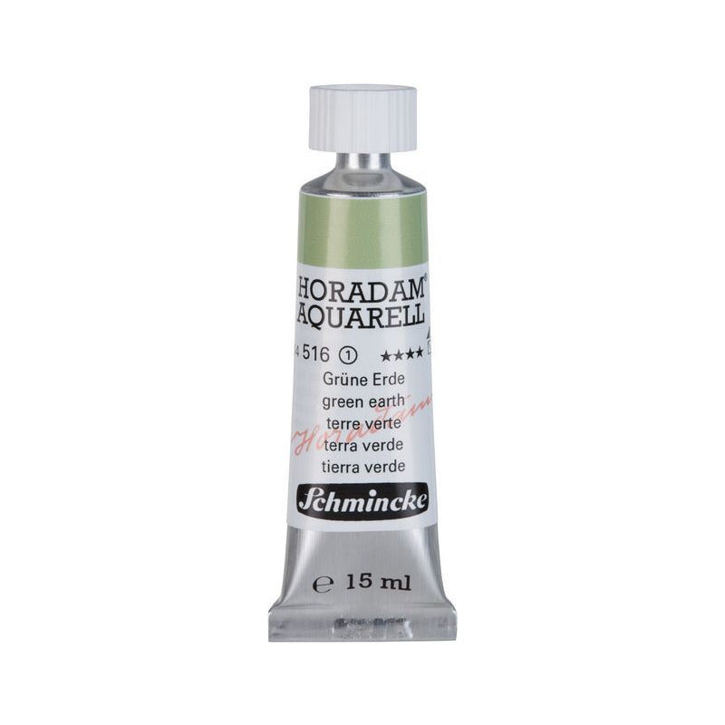 Schmincke Horadam colore ad acquerello in tubetto da 15 ml - Onetz – 516 Terra verde