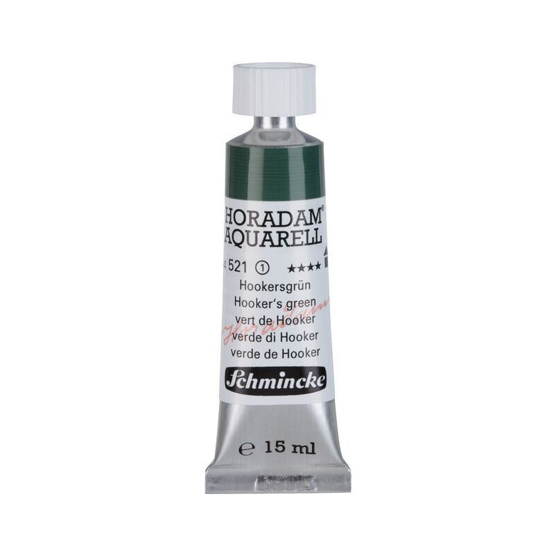 Schmincke Horadam colore ad acquerello in tubetto da 15 ml - Onetz – 521 Verde Hooker
