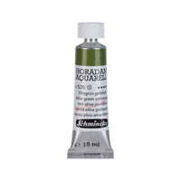Schmincke Horadam colore ad acquerello in tubetto da 15 ml - Onetz – 525 Verde oliva giallastro