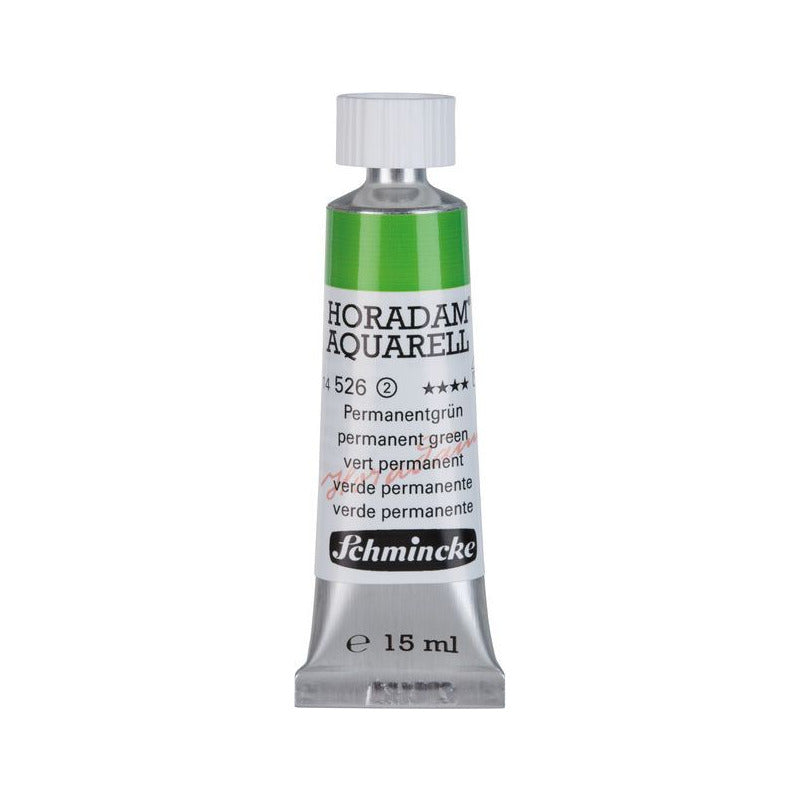 Schmincke Horadam colore ad acquerello in tubetto da 15 ml - Onetz – 526 Verde permanente