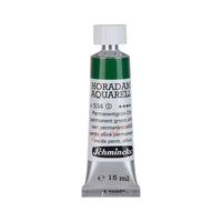 Schmincke Horadam colore ad acquerello in tubetto da 15 ml - Onetz – 534 Verde permanente oliva