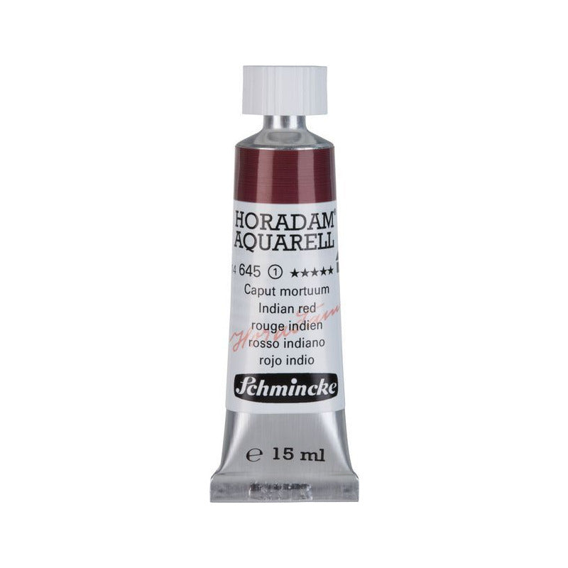 Schmincke Horadam colore ad acquerello in tubetto da 15 ml - Onetz – 645 Rosso indiano