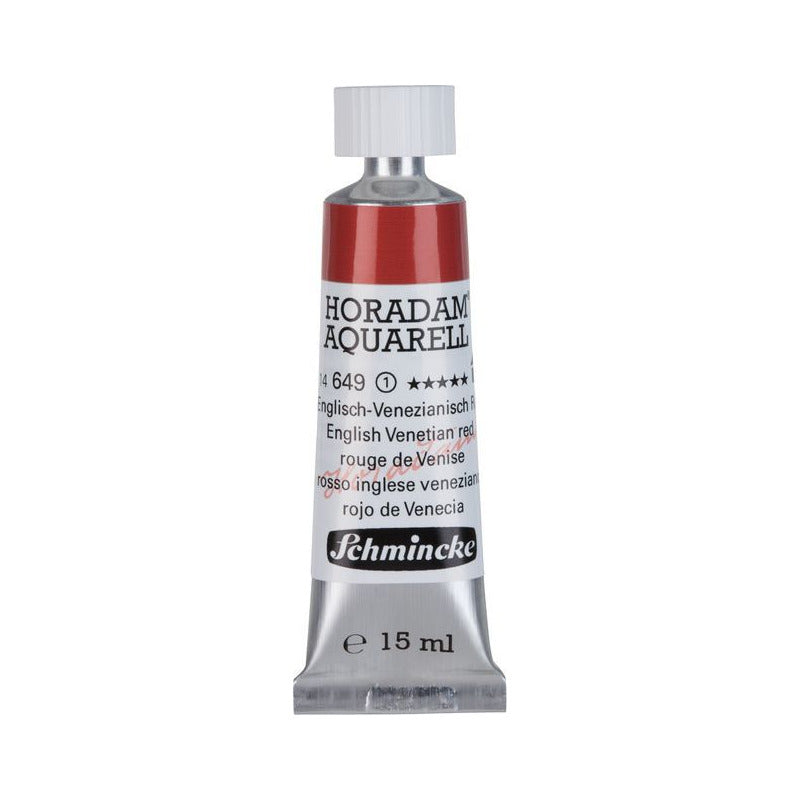 Schmincke Horadam colore ad acquerello in tubetto da 15 ml - Onetz – 649 Rosso veneziano inglese