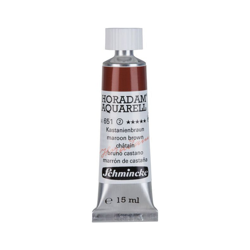 Schmincke Horadam colore ad acquerello in tubetto da 15 ml - Onetz – 651 Bruno marrone