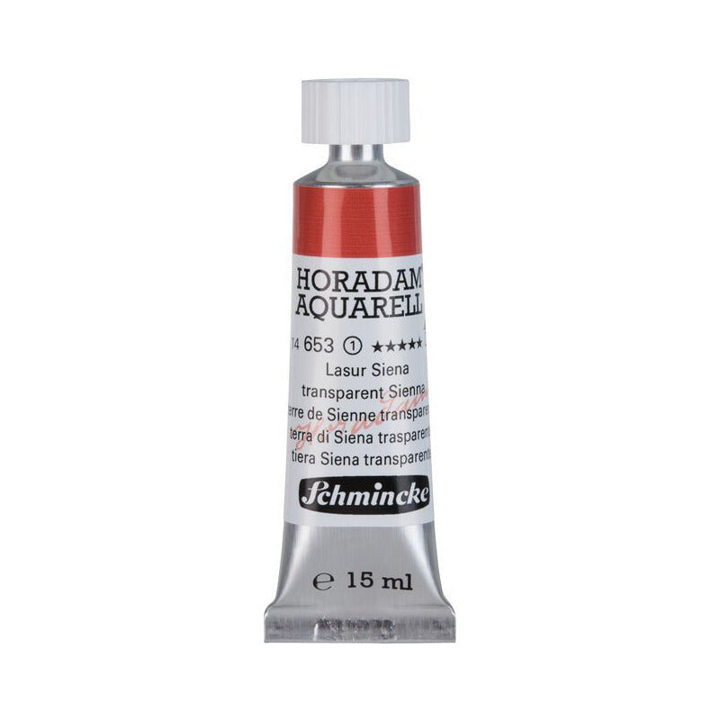 Schmincke Horadam colore ad acquerello in tubetto da 15 ml - Onetz – 653 Terra di Siena trasparente