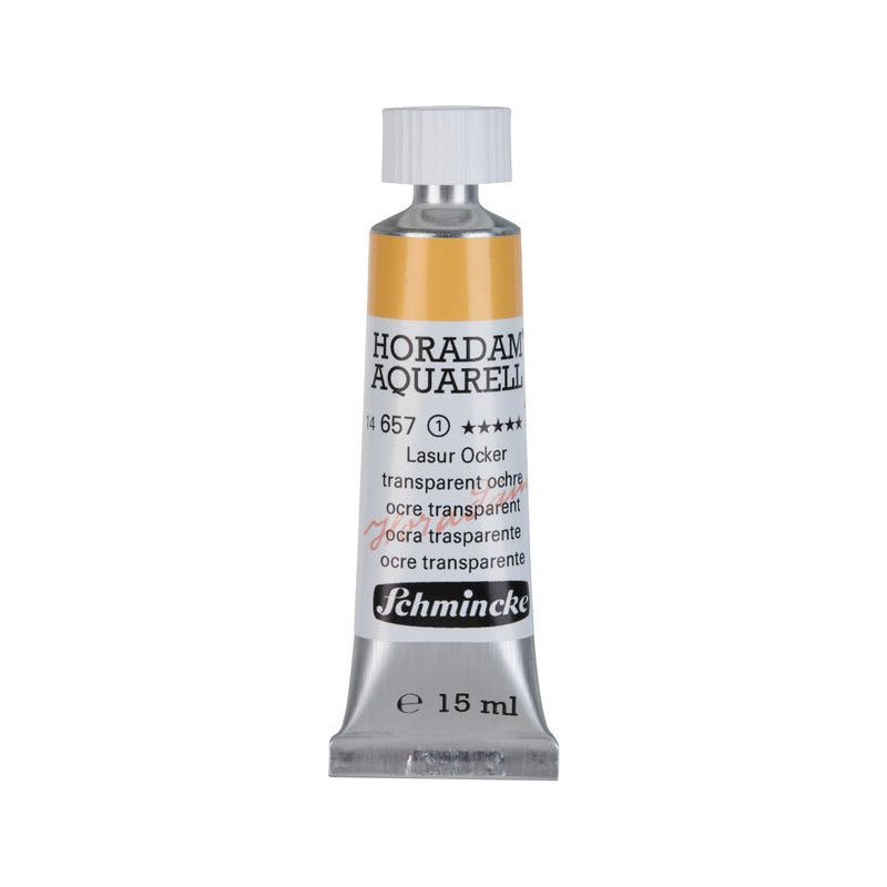 Schmincke Horadam colore ad acquerello in tubetto da 15 ml - Onetz – 657 Ocra trasparente