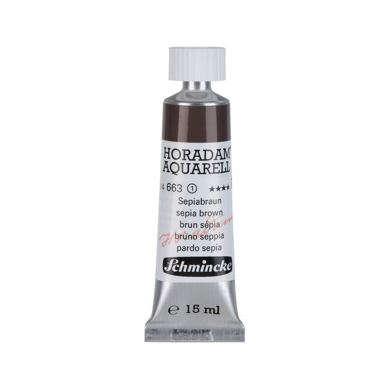 Schmincke Horadam colore ad acquerello in tubetto da 15 ml - Onetz – 663 Bruno seppia