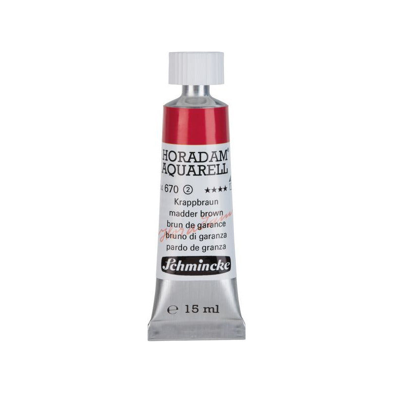 Schmincke Horadam colore ad acquerello in tubetto da 15 ml - Onetz – 670 Bruno di robbia