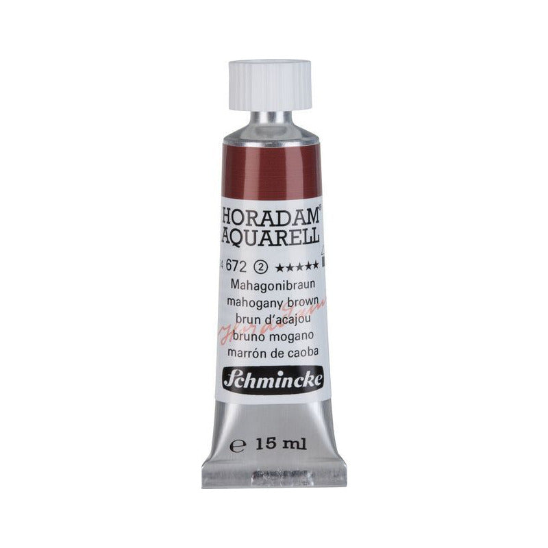 Schmincke Horadam colore ad acquerello in tubetto da 15 ml - Onetz – 672 Bruno mogano