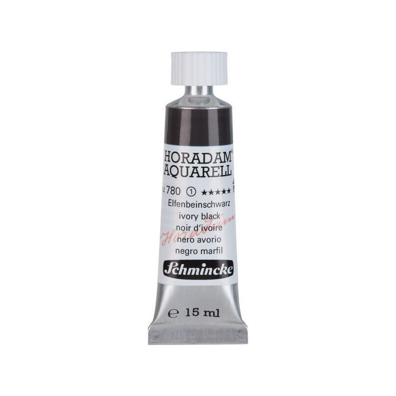 Schmincke Horadam colore ad acquerello in tubetto da 15 ml - Onetz – 780 Nero d'avorio