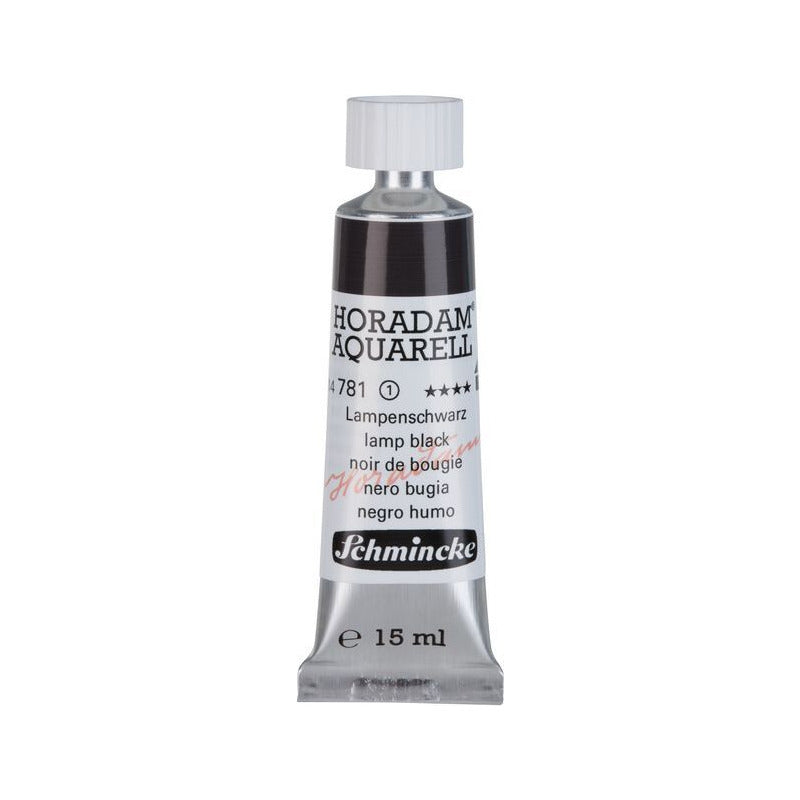 Schmincke Horadam colore ad acquerello in tubetto da 15 ml - Onetz – 781 Nero fumo