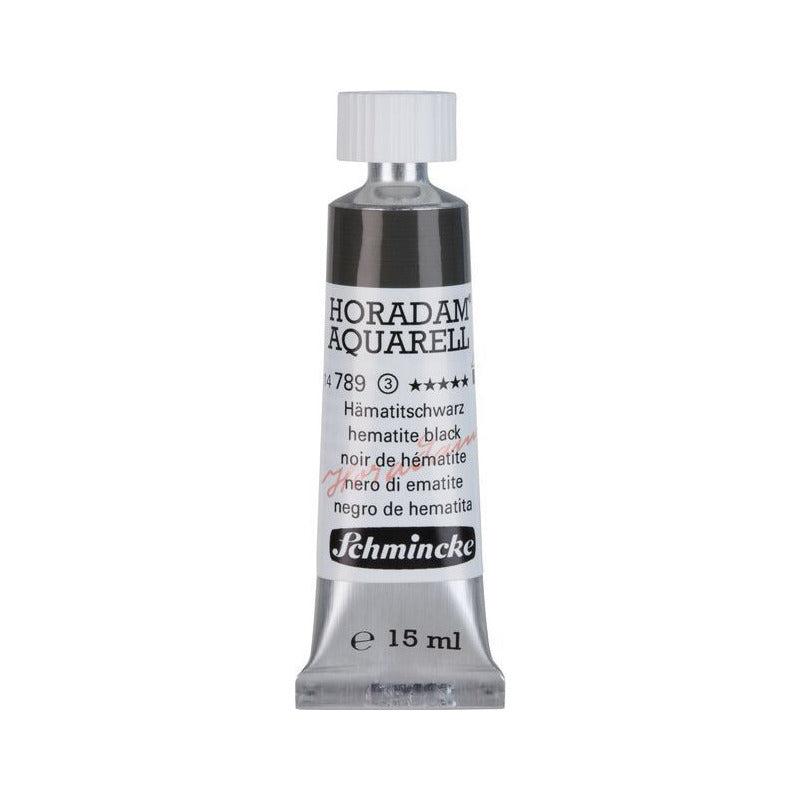 Schmincke Horadam colore ad acquerello in tubetto da 15 ml - Onetz – 789 Nero ematite