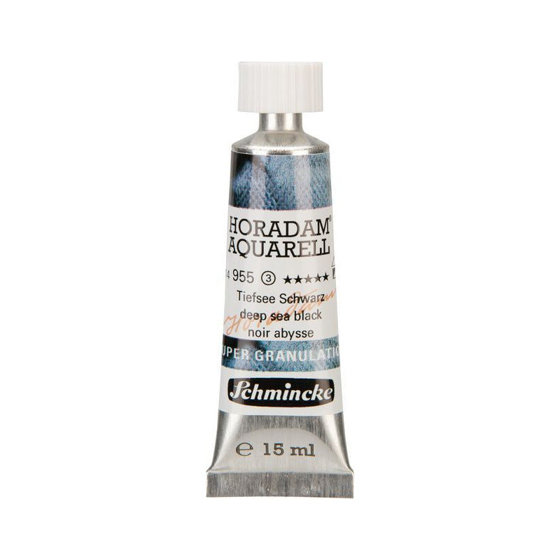 Schmincke Horadam colore ad acquerello in tubetto da 15 ml - Onetz – 955 Nero abisso
