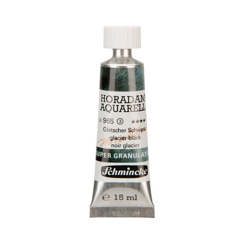 Schmincke Horadam colore ad acquerello in tubetto da 15 ml - Onetz – 965 Nero ghiacciaio
