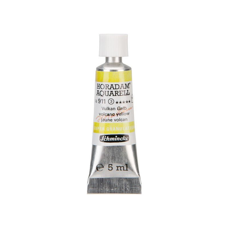 Schmincke Horadam colore per acquerello in tubetto da 5 ml – Volcano yellow – 911 Giallo vulcano