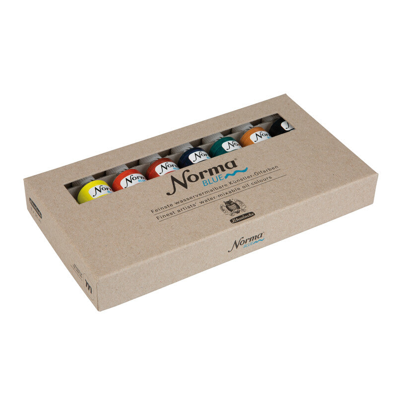 Schmincke NORMA Blue set in cartone, 8 x 35 ml