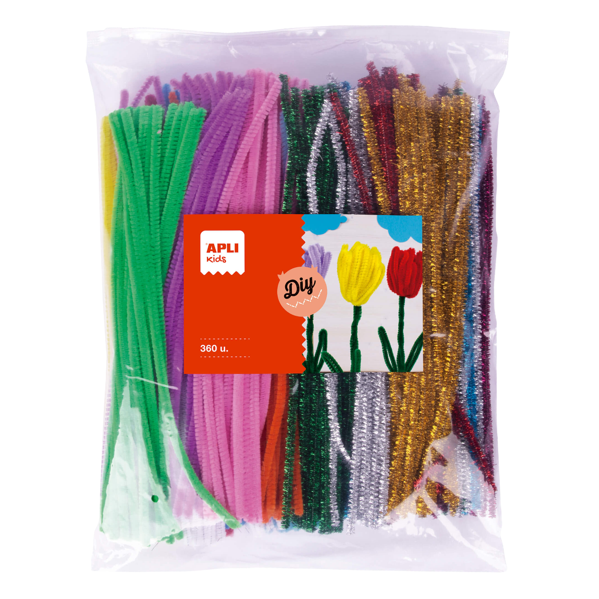 Scovolini modellabili APLI Jumbo pack – 360 pz, colori assortiti