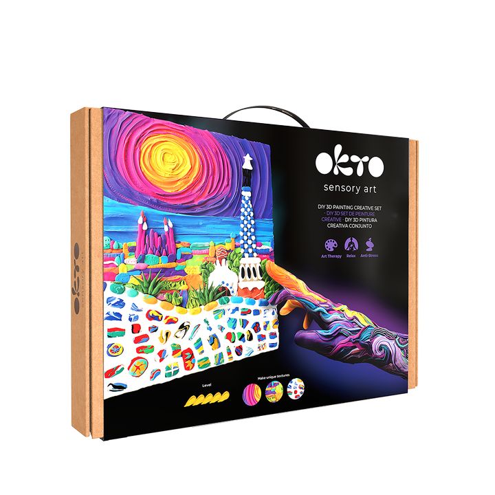 Set 3D creativo OKTO "Parco Guell a Barcellona" 30 x 40 cm