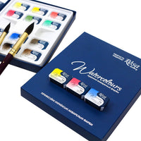 Set acquerelli ROSA GALLERY Classic, 12 colori in godet interi