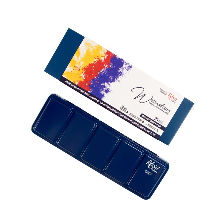 Set acquerelli ROSA GALLERY Monopigmented, set completo 21 colori artistici