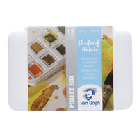 Set acquerelli Van Gogh - Sfumature naturali - 12 pz
