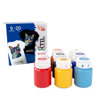 Set colori acrilici per tessuti ROSA TALENT packaging completo