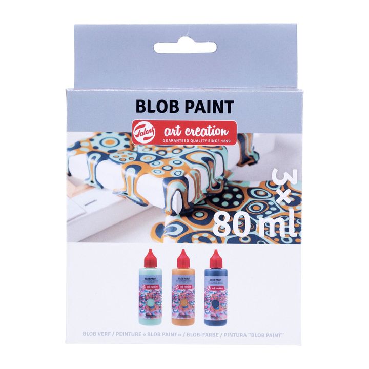 Set creativo Art Creation Blob Paint menta 3 x 80 ml