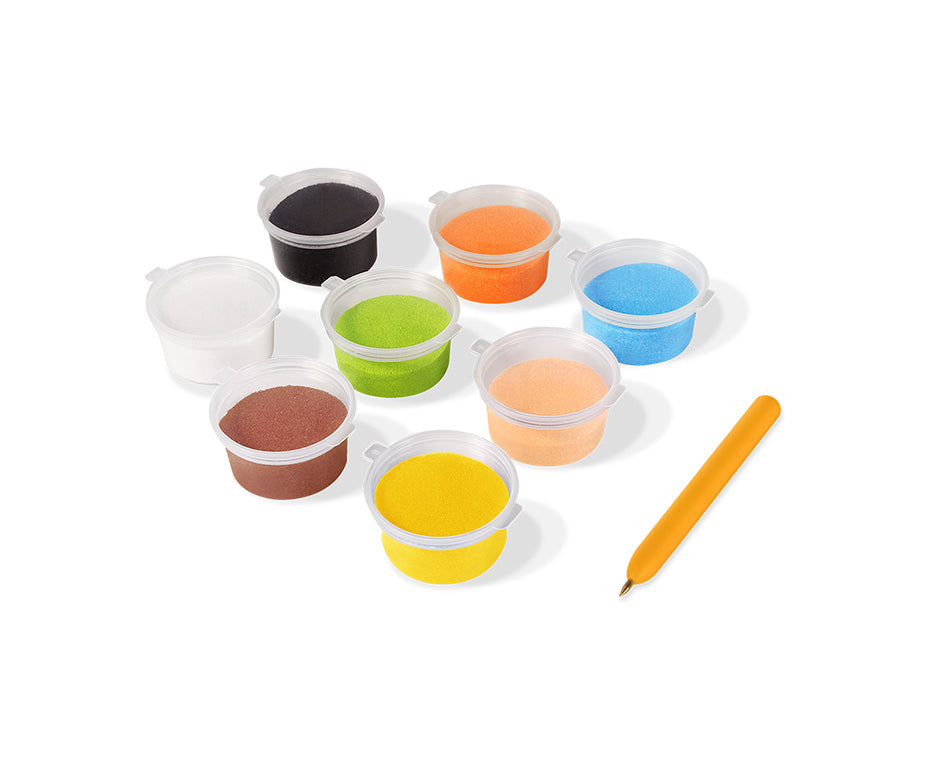 Set creativo pittura con sabbia JOVI Play&Fun Animali – 12 pezzi