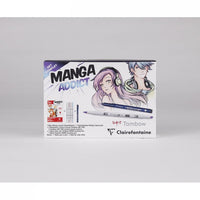 Set da disegno manga CLAIREFONTAINE Manga Addict Tombow A5 - 50 fogli