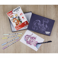 Set da disegno manga CLAIREFONTAINE Manga Addict Tombow A5 - 50 fogli