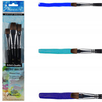 Set di 3 pennelli piatti Phoenix in pelo di donnola 6616S4