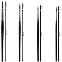 Set di 4 pennelli Phoenix 6616S2 in pelo di donnola
